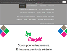 Tablet Screenshot of lysconseil.com